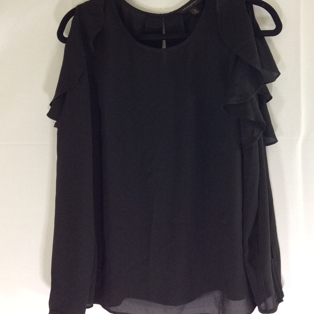 Banana Replublic Black Women’s Long Sleeve Blouse